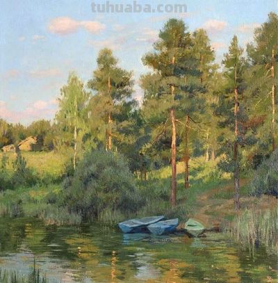 俄罗斯画家斯坦尼斯拉夫·布鲁西洛夫的风景油画 - 图画吧TUHUABA