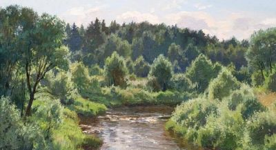 俄罗斯画家斯坦尼斯拉夫·布鲁西洛夫的风景油画 - 图画吧TUHUABA