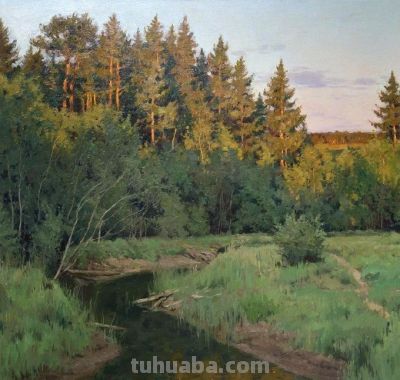 俄罗斯画家斯坦尼斯拉夫·布鲁西洛夫的风景油画 - 图画吧TUHUABA