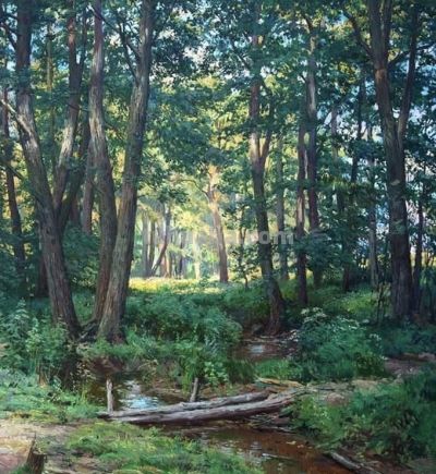 俄罗斯画家斯坦尼斯拉夫·布鲁西洛夫的风景油画 - 图画吧TUHUABA