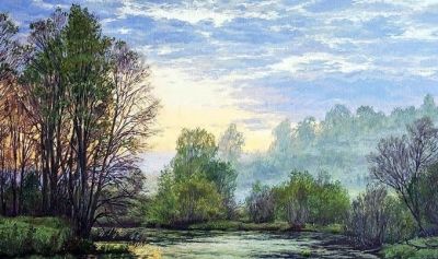 俄罗斯画家斯坦尼斯拉夫·布鲁西洛夫的风景油画 - 图画吧TUHUABA