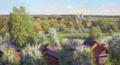 俄罗斯画家斯坦尼斯拉夫·布鲁西洛夫的风景油画 - 图画吧TUHUABA