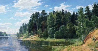 俄罗斯画家斯坦尼斯拉夫·布鲁西洛夫的风景油画 - 图画吧TUHUABA