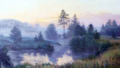 俄罗斯画家斯坦尼斯拉夫·布鲁西洛夫的风景油画 - 图画吧TUHUABA