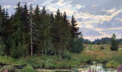 俄罗斯画家斯坦尼斯拉夫·布鲁西洛夫的风景油画 - 图画吧TUHUABA