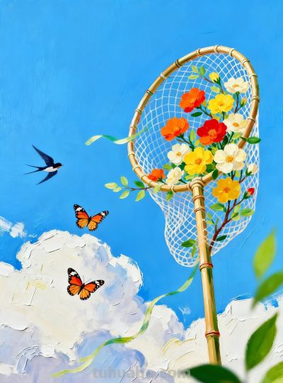 捕捉春日美好｜油画 - 图画吧TUHUABA