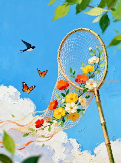 捕捉春日美好｜油画 - 图画吧TUHUABA