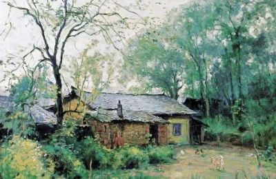 油画里的一幕幕乡愁 - 图画吧TUHUABA