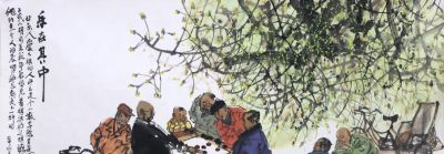 速写唯取众生态 设色意求烟火味 当代人物画家马海方作品（新春展） - 今日头条