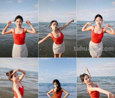 海边拍照松弛漂亮，记住6个动作，自然好看，拍照好有生命力 - 今日头条