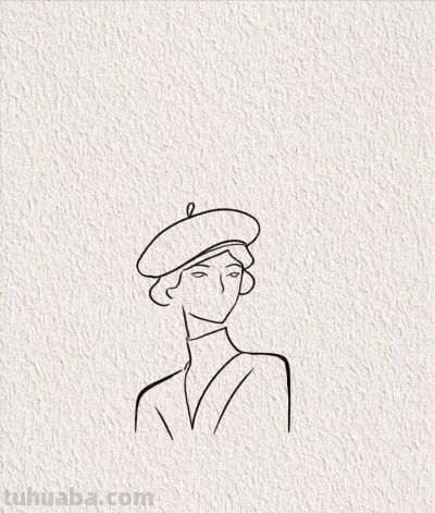复古黑帽与红唇 优雅女性的经典形象丨画个简笔画分享 - 今日头条 复古黑帽与红唇 优雅女性的经典形象丨画个简笔画分享 - 图画吧TUHUABA