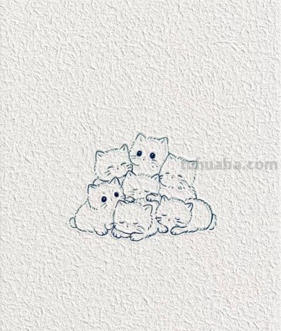 七只小猫 团团相拥暖意融融丨喜乐儿简笔画分享 - 今日头条