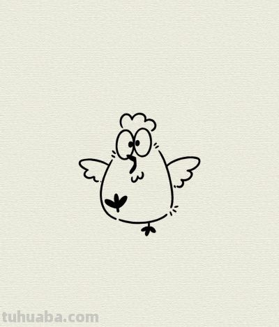 小鸡简笔绘 圆润又呆萌 温暖治愈心田丨每天一幅画分享 - 今日头条