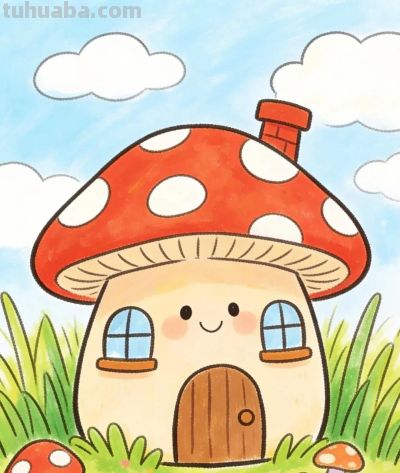 宝宝画画打卡素材 | 蔬菜房子（收藏） - 图画吧TUHUABA