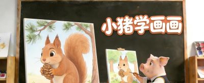 小猪学简笔画-松鼠 - 今日头条