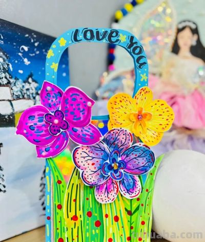 3.8日妇女节绘画素材欣赏，送自己一束花呀！ - 图画吧TUHUABA