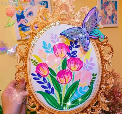 3.8日妇女节绘画素材欣赏，送自己一束花呀！ - 图画吧TUHUABA