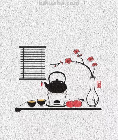 古风意境简笔画分享 - 图画吧TUHUABA