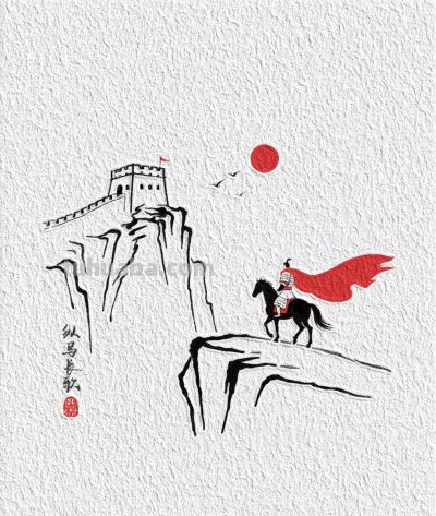 古风意境简笔画分享 - 图画吧TUHUABA