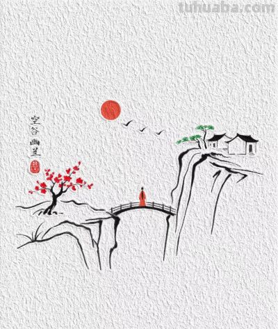 古风意境简笔画分享 - 图画吧TUHUABA