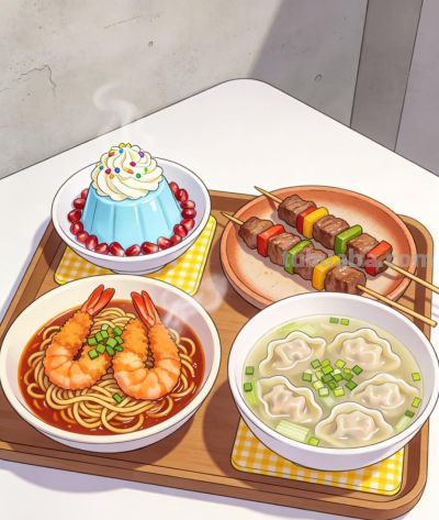 一人食插画 | 把春天装进今天的午餐盘 - 图画吧TUHUABA