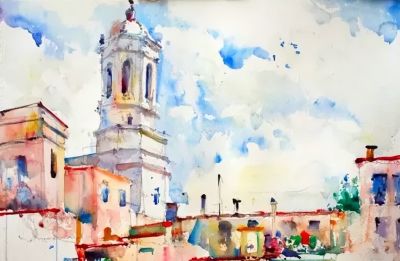 惊艳水彩画！简约笔触与透光感让人叹服！ - 图画吧TUHUABA