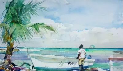 惊艳水彩画！简约笔触与透光感让人叹服！ - 图画吧TUHUABA