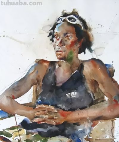 惊艳水彩画！简约笔触与透光感让人叹服！ - 图画吧TUHUABA