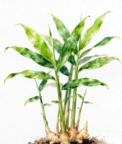 水彩画｜生姜 - 图画吧TUHUABA