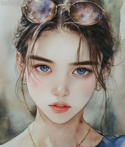水彩少女 梦幻唯美 治愈系少女心丨SpacewaIkerrand390875w分享 - 图画吧TUHUABA