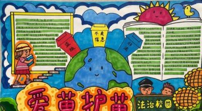 “护苗·绿书签”‖手抄报大赛获奖作品展示（中学组）之二 - 图画吧TUHUABA