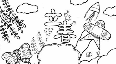 春天手抄报 - 图画吧TUHUABA