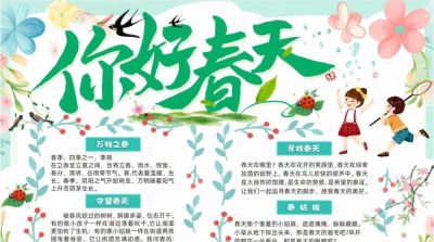 春天手抄报 - 图画吧TUHUABA