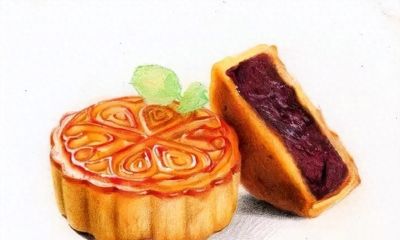 教你用彩铅画中秋月饼！美美哒！ - 今日头条