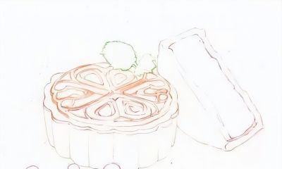教你用彩铅画中秋月饼！美美哒！ - 图画吧TUHUABA