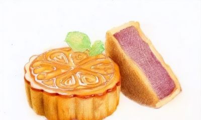 教你用彩铅画中秋月饼！美美哒！ - 图画吧TUHUABA