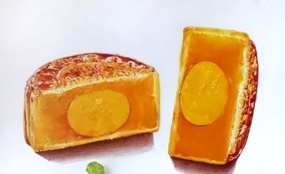 教你用彩铅画中秋月饼！美美哒！ - 图画吧TUHUABA