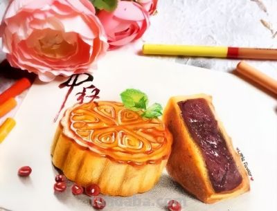 教你用彩铅画中秋月饼！美美哒！ - 图画吧TUHUABA