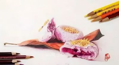 教你用彩铅画中秋月饼！美美哒！ - 图画吧TUHUABA