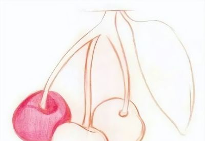 彩铅画入门教程 | 彩铅水果画：樱桃的画法步骤图 - 图画吧TUHUABA