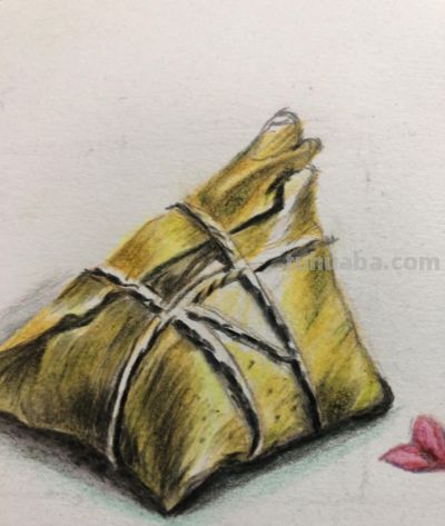 彩铅绘粽，笔守端午情 - 图画吧TUHUABA