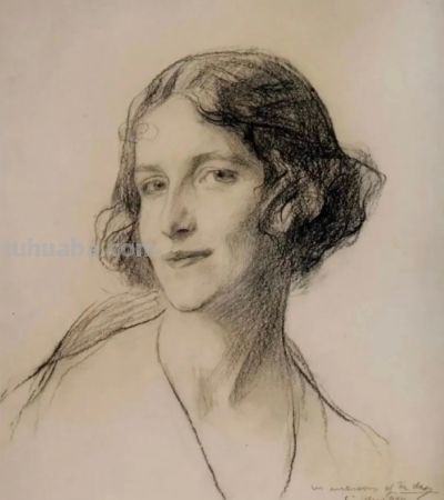 拉蒙·卡萨斯的素描，捕捉人物的瞬间神态的精品 - 图画吧TUHUABA