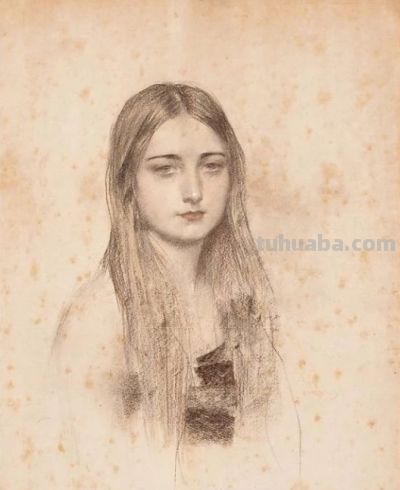 拉蒙·卡萨斯的素描，捕捉人物的瞬间神态的精品 - 图画吧TUHUABA