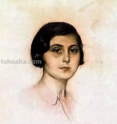 拉蒙·卡萨斯的素描，捕捉人物的瞬间神态的精品 - 图画吧TUHUABA