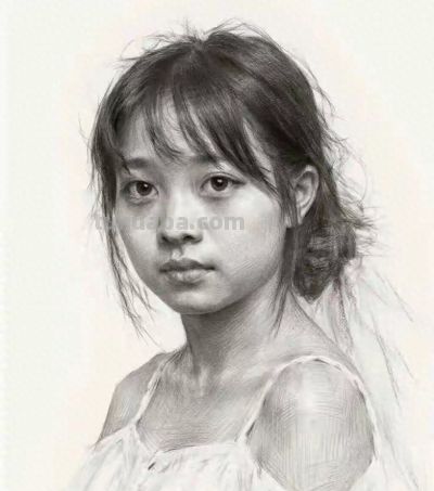 女孩的素描画像 - 今日头条