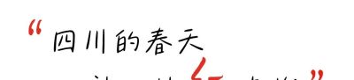 收集春日的心动色彩，画出一个锦绣天府安逸四川 - 图画吧TUHUABA