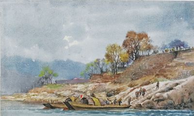 一生业余画画，他笔下的水彩，道尽了家乡的美 - 图画吧TUHUABA