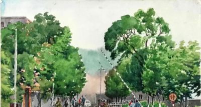 一生业余画画，他笔下的水彩，道尽了家乡的美 - 图画吧TUHUABA