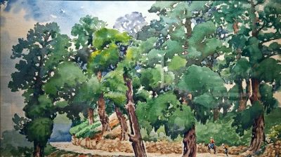 一生业余画画，他笔下的水彩，道尽了家乡的美 - 图画吧TUHUABA