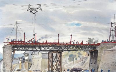 一生业余画画，他笔下的水彩，道尽了家乡的美 - 图画吧TUHUABA